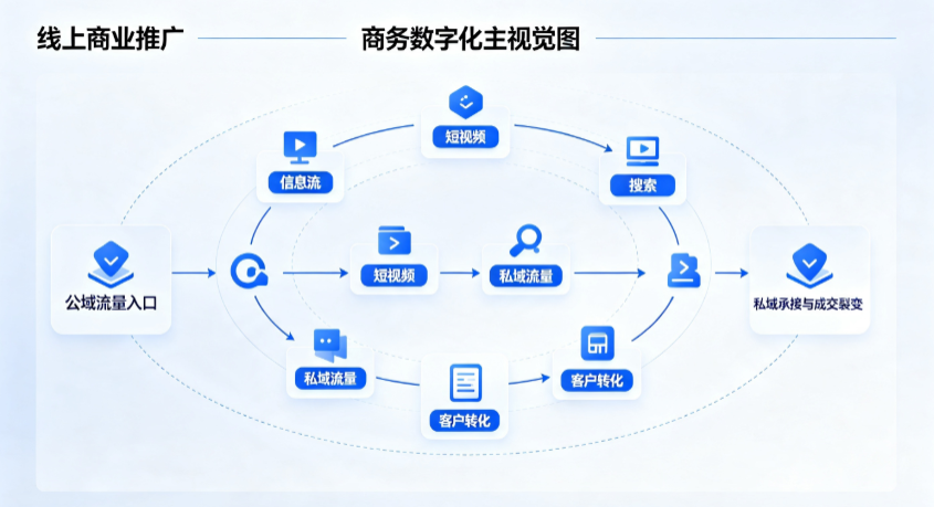 泾阳县线上商业推广怎么做？全域流量闭环搭建与低成本转化实战指南